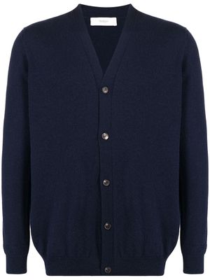 Pringle of Scotland cardigan en cachemire à boutonnière - Bleu