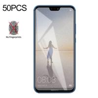 50 stuks non-Full matte Frosted gehard glas film voor Huawei P20 lite geen retail pakket