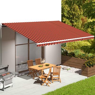 Vervangingsdoek voor luifel 6x3,5 m oranje en bruin