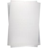 Creativ Company Vellen krimpfolie, vel 20x30 cm, dikte 0,3 mm, mat transparant, 100 vel/ 1 doos