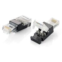 Equip 121163 Tool-free RJ45 Plug, Cat.5e, RJ-45, Black, Transparent, Polycarbonate