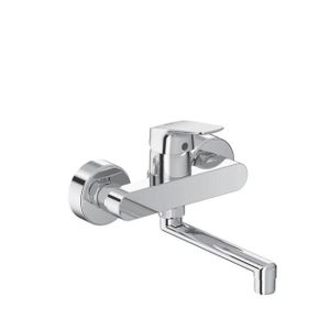 Ideal Standard Ceraflex keukenmengkraan eengreeps muurmodel uitloop 160 mm chroom B1717AA