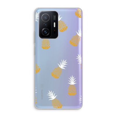 Ananasjes: Xiaomi 11T Pro Transparant Hoesje