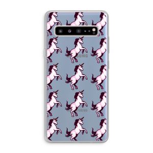 Musketon Unicorn: Samsung Galaxy S10 5G Transparant Hoesje