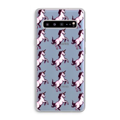 Musketon Unicorn: Samsung Galaxy S10 5G Transparant Hoesje