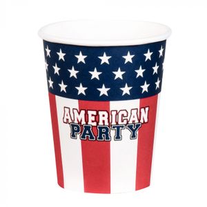 Papieren Bekertjes American Party (10st)