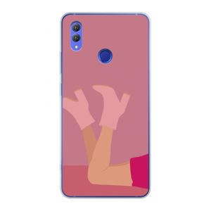 Pink boots: Honor Note 10 Transparant Hoesje