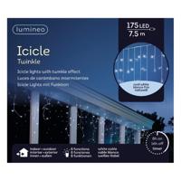 Lumineo Ijspegelverlichting - helder wit -175 led lampjes - 7,5 m   - - thumbnail