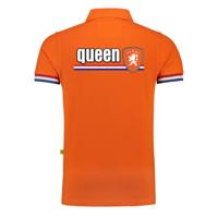 EK / WK supporter poloshirt - dames - Queen - Leeuw en vlag - Koningsdag