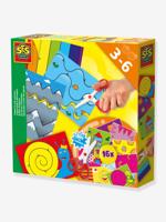 Leerdoos voor het knippen met een veilige schaar SES Creative meerkleurig