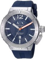 Horlogeband Armani Exchange AX1812 Silicoon Blauw 26mm