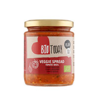 Bio Today veggie spread tomaat/basilicum 235 gram