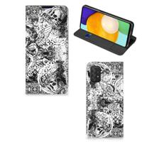Mobiel BookCase Samsung Galaxy A03s Skulls Angel