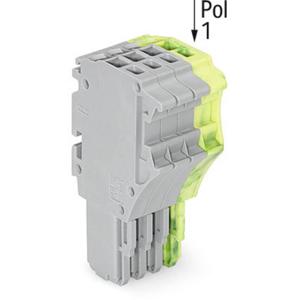 WAGO 2020-104/000-036 Connector, female Grijs, Groen, Geel 50 stuk(s)