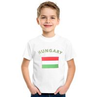 Wit kinder t-shirt Hongarije - thumbnail