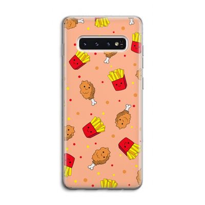 Chicken 'n Fries: Samsung Galaxy S10 4G Transparant Hoesje