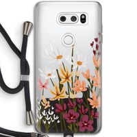 Painted wildflowers: LG V30 Transparant Hoesje met koord