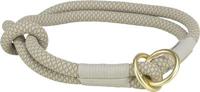 TRIXIE HALSBAND HOND SOFT HALF-SLIP GRIJS / LICHTGRIJS