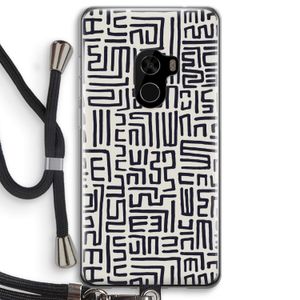 Moroccan Print: Xiaomi Mi Mix 2 Transparant Hoesje met koord