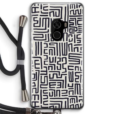 Moroccan Print: Xiaomi Mi Mix 2 Transparant Hoesje met koord