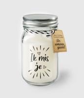 Paperdreams Black & White Scented Candles - Ik Mis Je