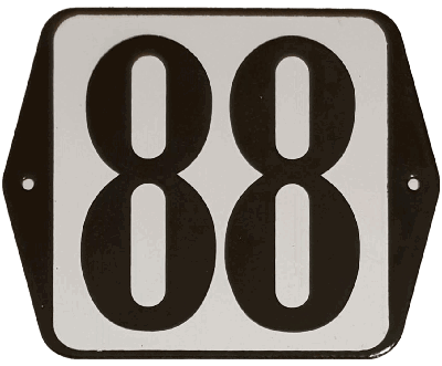 Huisnummer standaard nummer 88 - Warentuin mix
