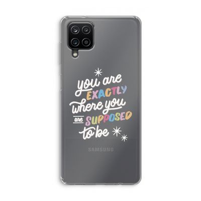 Right Place: Samsung Galaxy A12 Transparant Hoesje