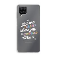 Right Place: Samsung Galaxy A12 Transparant Hoesje