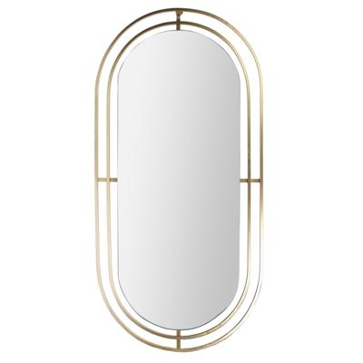 Home Deco Factory spiegel Marbella - ovaal - goud - L90 x B43 cm