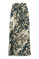 Yfke crepe animal skirt - offwhite/mustard - 07058