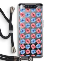 Klaproosjes: Samsung Galaxy A80 Transparant Hoesje met koord