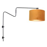 Steinhauer Wand leeslamp Linstrom met gouden kap 3723ZW