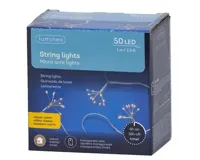 Lumineo microled stringlights 100cm goud/klassiek warm