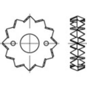 TOOLCRAFT 135728 Houten verbindingsstuk Staalplaat thermisch verzinkt 200 stuk(s)