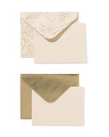 HEMA Cadeau-enveloppen met blanco kaart S bladeren - 6 stuks