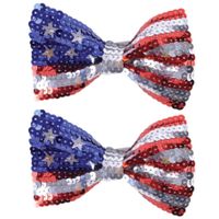 4x stuks USA/Amerika vlinderstrikje voor volwassenen 4x stuks USA/Amerika vlinderstrikje voor volwassenen