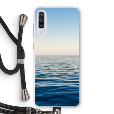 Water horizon: Samsung Galaxy A70 Transparant Hoesje met koord