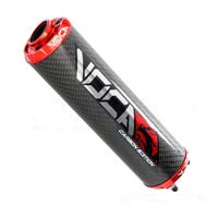 Einddemper Voca Bestia CNC carbon rood