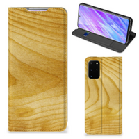 Samsung Galaxy S20 Plus Book Wallet Case Licht Hout