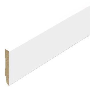 Stijlplint Wit Gelakt model Blok 15x58mm - lengte 244cm