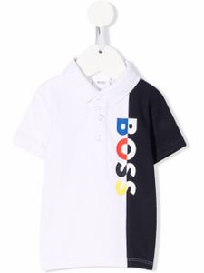 BOSS Kidswear polo à logo imprimé - Blanc