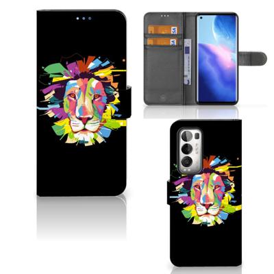 OPPO Find X3 Neo 5G Leuk Hoesje Lion Color OPPO Find X3 Neo 5G Leuk Hoesje Lion Color