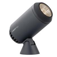 Castor 9 LED Pikspot - 9 Watt - 670 Lumen - 3000K warm wit - 12V - Kantelbaar - Tuinspot - IP67 Waterdicht - Antraciet