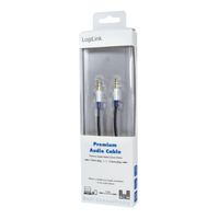 LogiLink BASC15 Jackplug Audio Aansluitkabel 1.50 m Donkerblauw (mat) - thumbnail