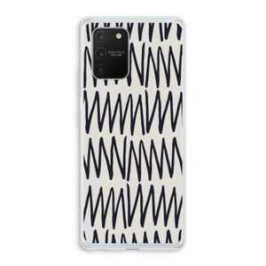 Marrakech Zigzag: Samsung Galaxy S10 Lite Transparant Hoesje