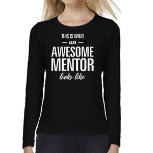 Awesome mentor / lerares cadeau t-shirt long sleeves dames