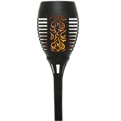 Lumineo Solar tuinlamp / fakkel / prikspot - vlameffect - zonne-energie - 49 cm