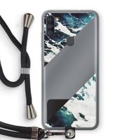 Golven: Samsung Galaxy A11 Transparant Hoesje met koord