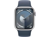 Apple Watch Series 9 41 mm Digitaal 352 x 430 Pixels Touchscreen Zilver Wifi GPS - thumbnail