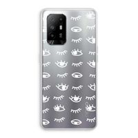 Eye pattern #3: Oppo A94 5G Transparant Hoesje